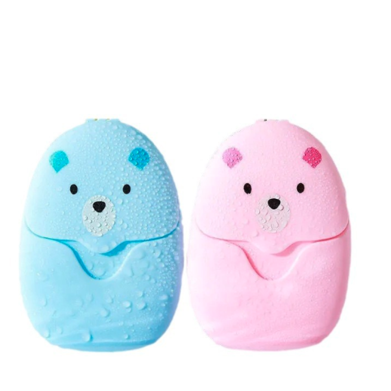 Premium Baby Bear Travel Soap Box- 4Pcs